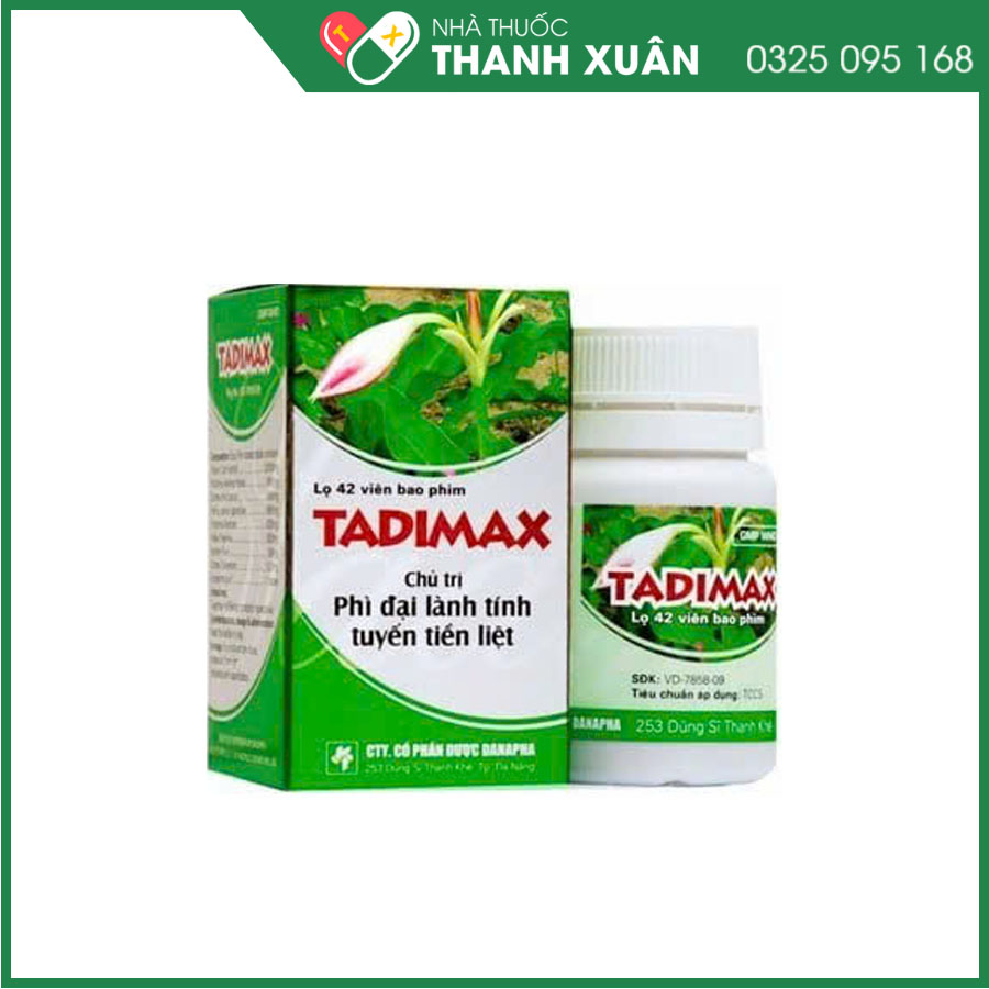 Tadimax điều trị phì đại lành tính tuyến tiền liệt và u xơ tử cung